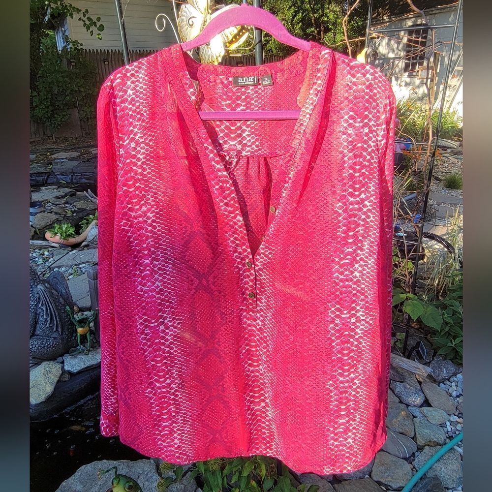 Snake Print Pink Blouse‎
